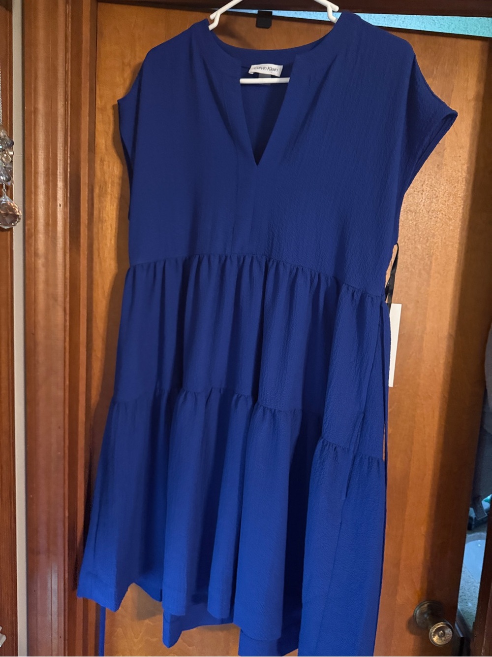 Solid Royal Blue Tiered' Dress by Calvin Klein